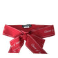 Dolce & Gabbana Red Polyester QUEEN OF HEARTS Belt