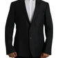 Dolce & Gabbana Black Wool MARTINI Single Breasted Coat Blazer