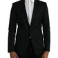 Dolce & Gabbana Black Wool MARTINI Single Breasted Blazer