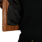 Dolce & Gabbana Brown Lamb Leather Full Zip Blouson Jacket