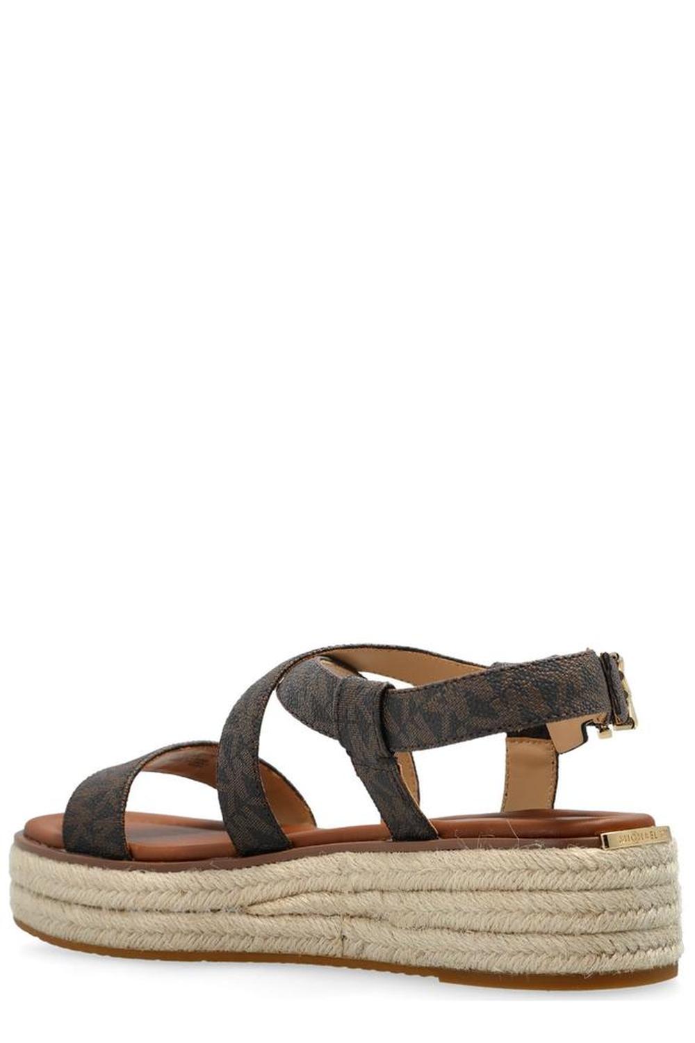 Michael Michael Kors Lynn Signature Logo Platform Espadrille Sandals