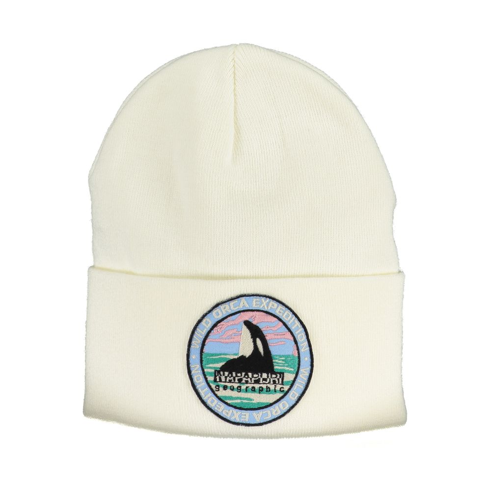 Napapijri White Acrylic Hats & Cap