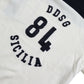 Dolce & Gabbana White Black SICILIA Henley Shirt Pullover Sweater