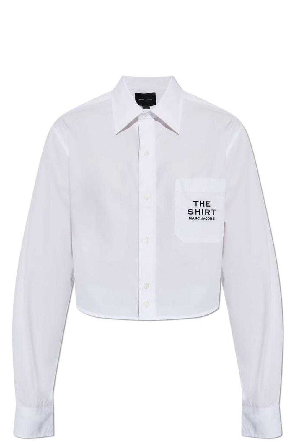 Marc Jacobs Logo-Embroidered Long Sleeved Shirt