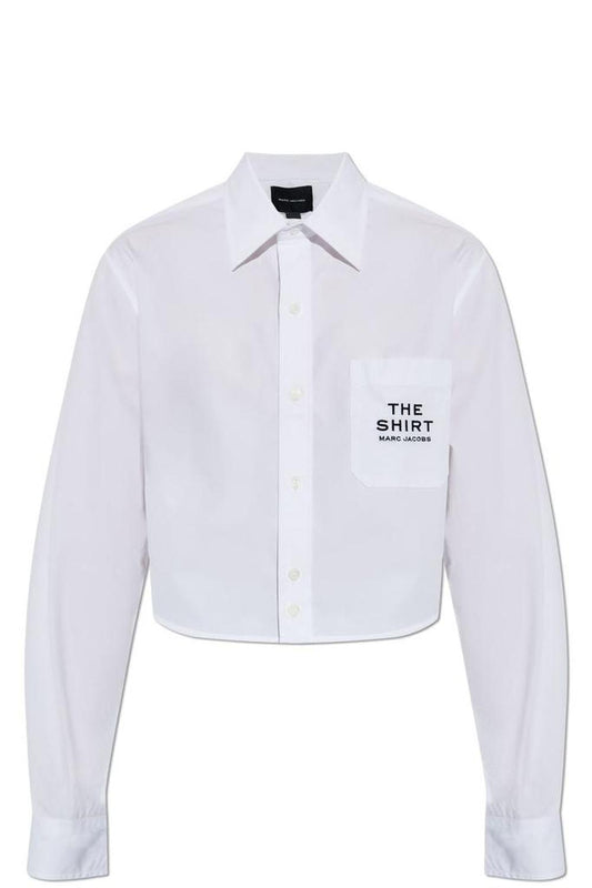 Marc Jacobs Logo-Embroidered Long Sleeved Shirt