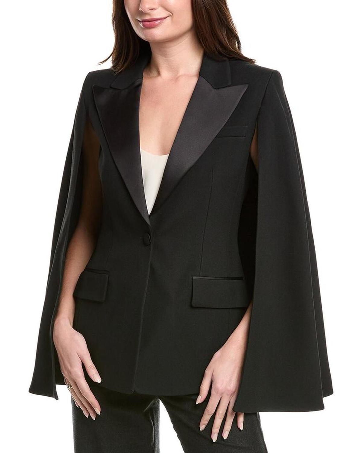 Sable Tuxedo Cape Blazer