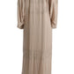 Dolce & Gabbana Elegant Beige Cape Kaftan Dress