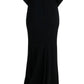 Dolce & Gabbana Elegant Full Length Sheath Gown in Black