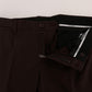 Dolce & Gabbana Elegant Slim Fit Formal Trousers in Purple