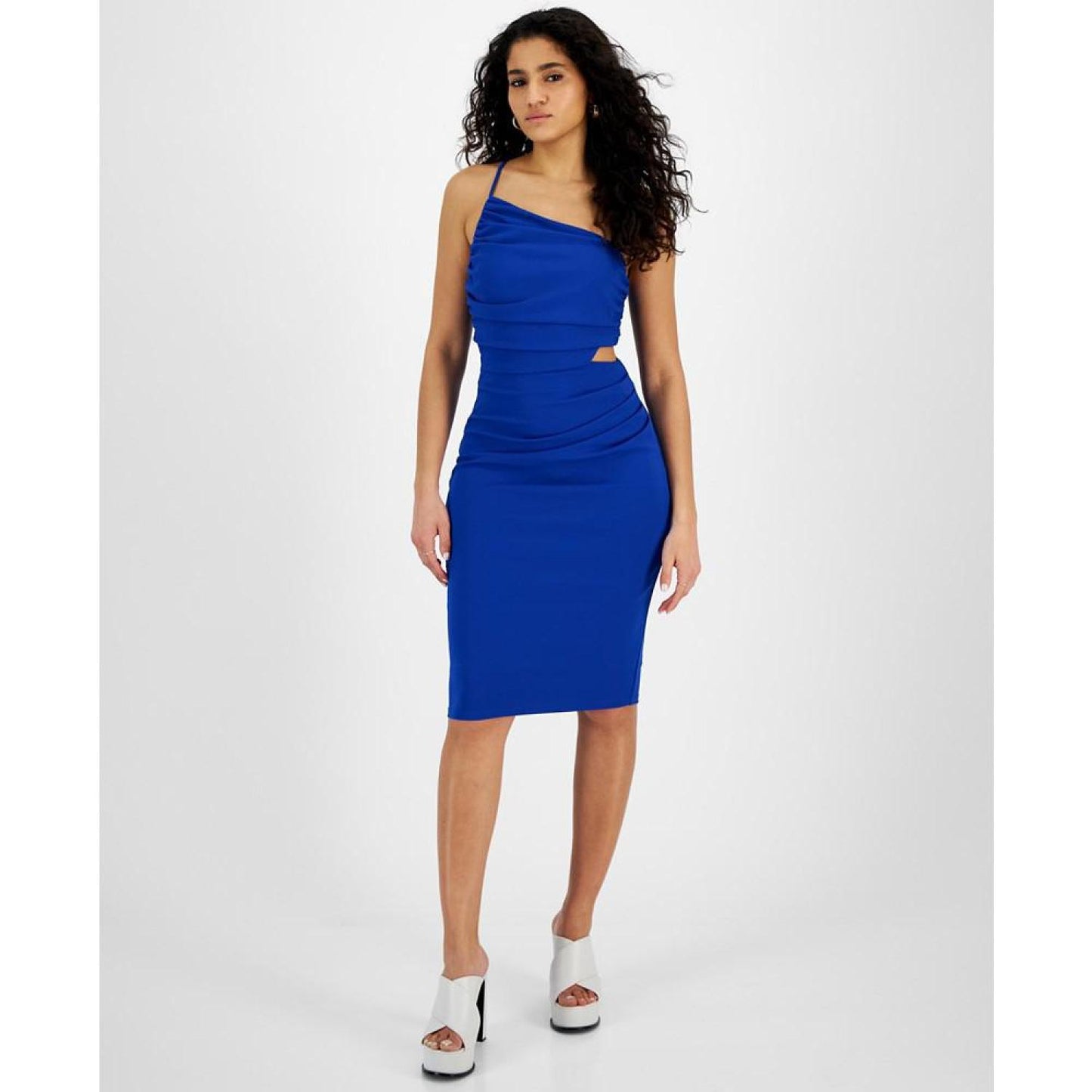 Women's Leanne One-Shoulder Ruched Cutout Dress