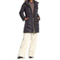 Missy 3/4 Down Faux Fur Hooded Quilted Jacket In Gray