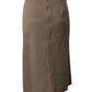 Marc Jacobs Side Slit Pencil Skirt in Beige Wool