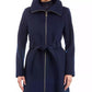 Women's Belted Zip-Front Coat, Created for Macy's