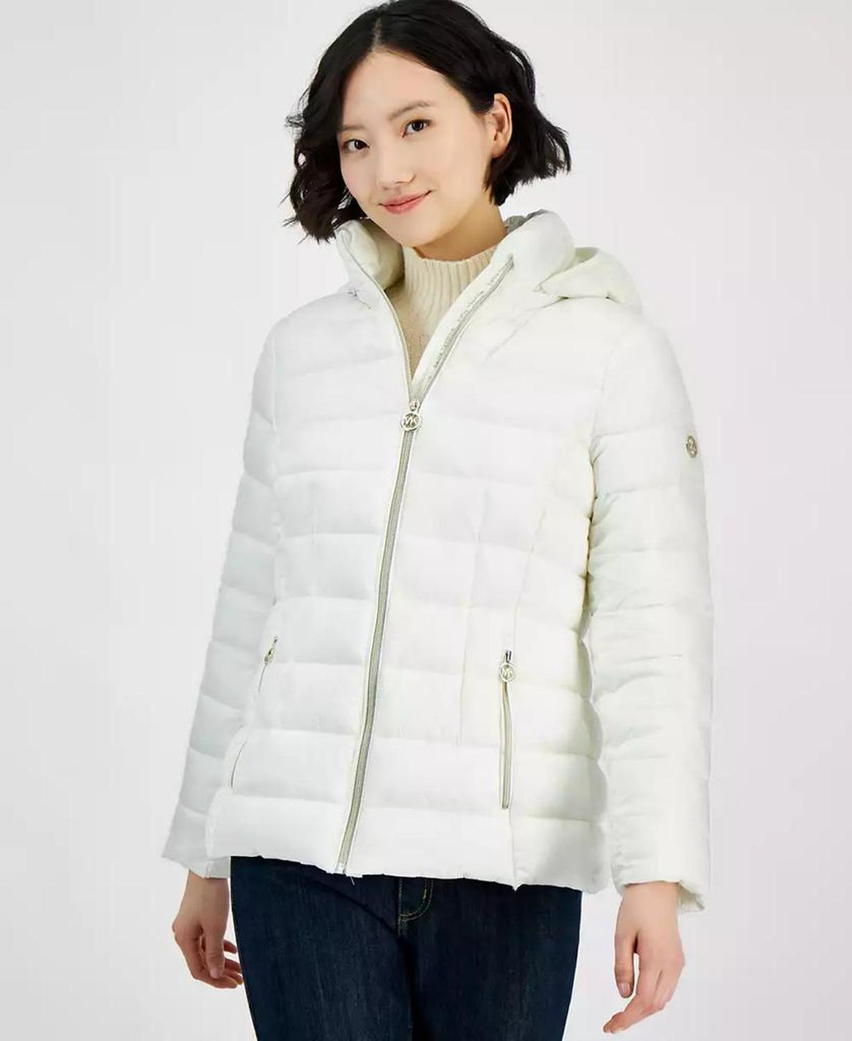 Women's Hooded Zip Packable Down Puffer Coat