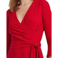 Surplice Jersey Dress