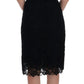 Dolce & Gabbana Elegant Black Knee-Length Sheath Dress