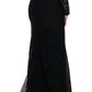 Dolce & Gabbana Elegant Full Length Black Sheath Maxi Dress