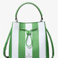 Suri Medium Striped Bucket Bag