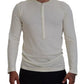 Dsquared² Beige Cotton Linen Long Sleeves Pullover Sweater