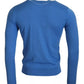 Dsquared² Blue Wool Long Sleeves Crewneck Pullover Sweater