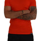 Dsquared² Orange Modal Short Sleeves Crewneck T-shirt