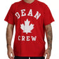 Dsquared² Red Printed Cotton Short Sleeves Crewneck T-shirt