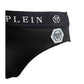 Philipp Plein Sleek Nylon Swim Briefs with Iconic Logo Detail