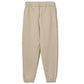 Comme Des Fuckdown Chic Beige Cotton Sweatpants with Frayed Details