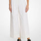 Wool and Cotton Gabardine Cropped Trousers