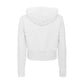 Imperfect White Cotton Womens Hoodie