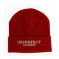 Imperfect "Red Acrylic Women Hat"