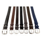 Made in Italy Elegant Italian Leather Belt Ensemble