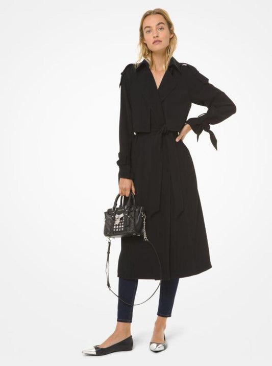 Draped Trench Coat