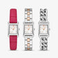 Petite Monroe Two-Tone and Crocodile-Embossed Leather Watch Strap Set