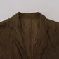 Dsquared² Green Single Breasted Men Coat Blazer Jacket