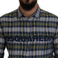 Dsquared² Multicolor Checkered Casual Men Long Sleeves Shirt