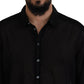 Dsquared² Black Cotton Collared Long Sleeves Formal Shirt