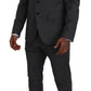 Dsquared² Gray Wool Single Breasted 2 Piece CIPRO Suit