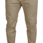 Dsquared² Beige Cotton Single Breasted 2 Piece CIPRO Suit