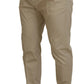 Dsquared² Beige Cotton Single Breasted 2 Piece CIPRO Suit