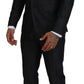 Dsquared² Black Cotton Single Breasted 2 Piece MIAMI Suit