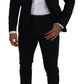 Dsquared² Black Wool Single Breasted 2 Piece LONDON Suit