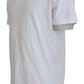 Dsquared² White Cotton Linen Short Sleeves V-neck T-shirt