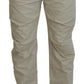 Dsquared² Beige Cotton Straight Fit Men Casual Pants