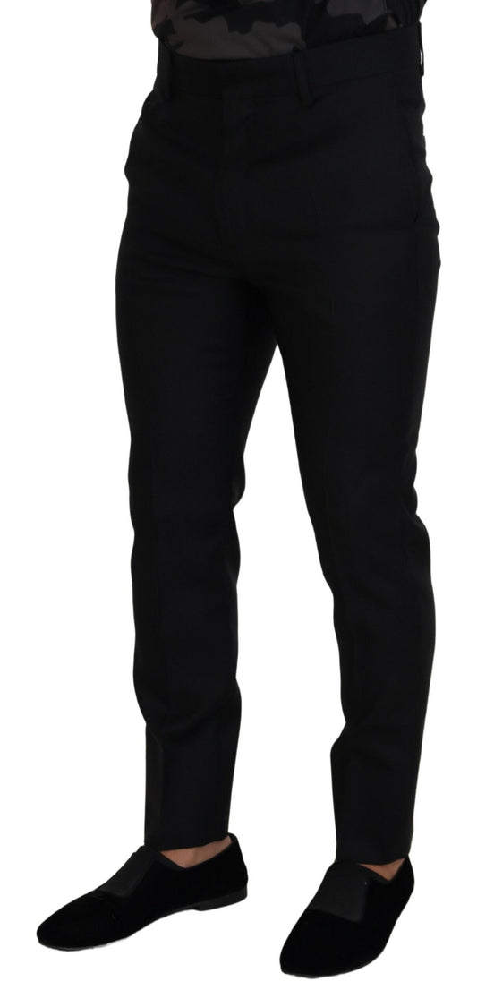 Dsquared² Back Virgin Wool Slim Fit Men Formal Pants