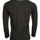 Dsquared² Gray Cotton Linen Long Sleeves Pullover Sweater