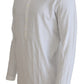 Dsquared² White Cotton Linen Long Sleeves Pullover Sweater