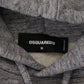 Dsquared² Gray Cotton Hooded Printed Men Pullover Sweater