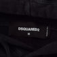 Dsquared² Black Cotton Hooded Printed Men Pullover Sweater