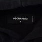 Dsquared² Black Cotton Hooded Printed Men Pullover Sweater